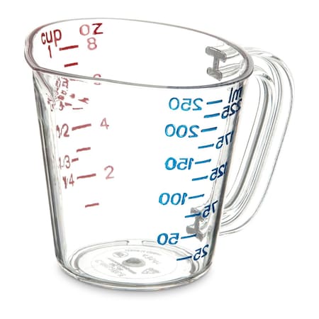 Carlisle Foodservice Commercial Measuring Cup, 1 cup, Clear 4314107